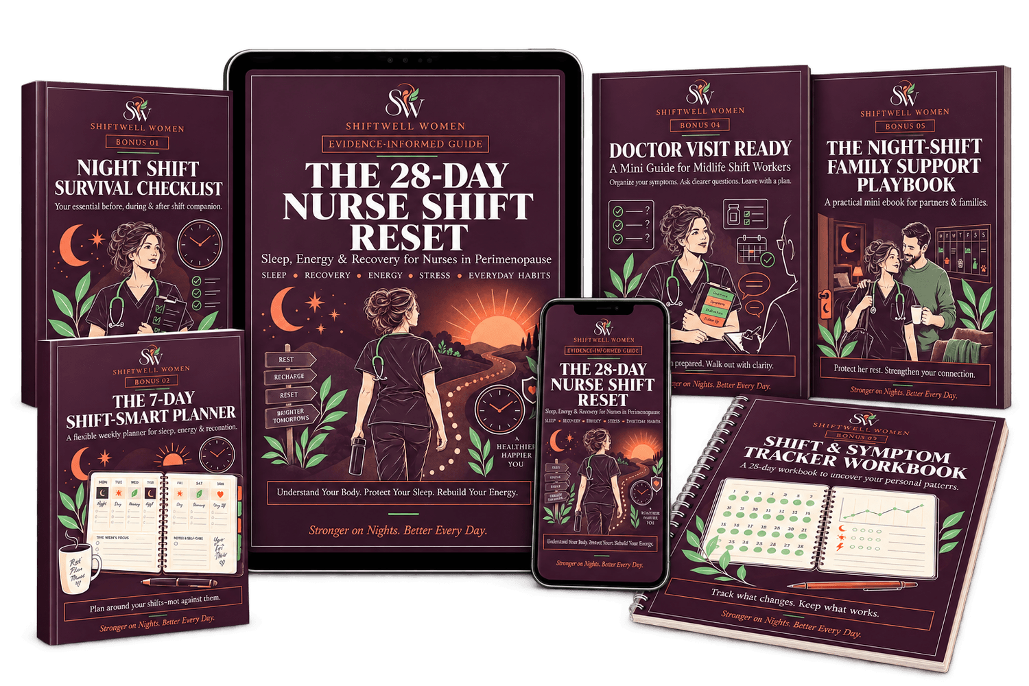 The 28-Day Nurse Shift Reset complete digital bundle
