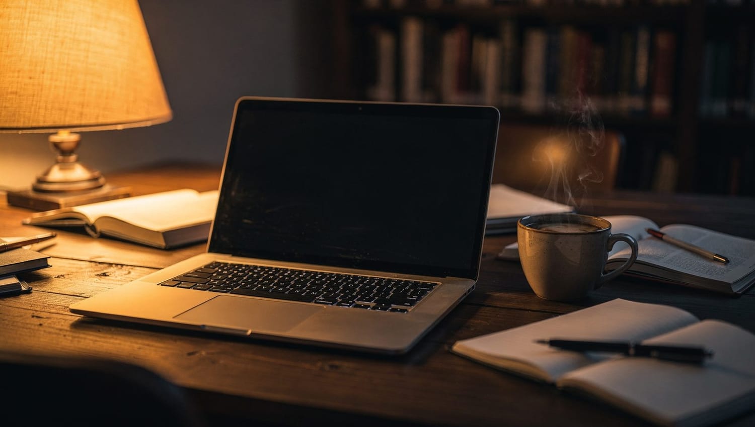 Blog for caregivers: articles on a laptop