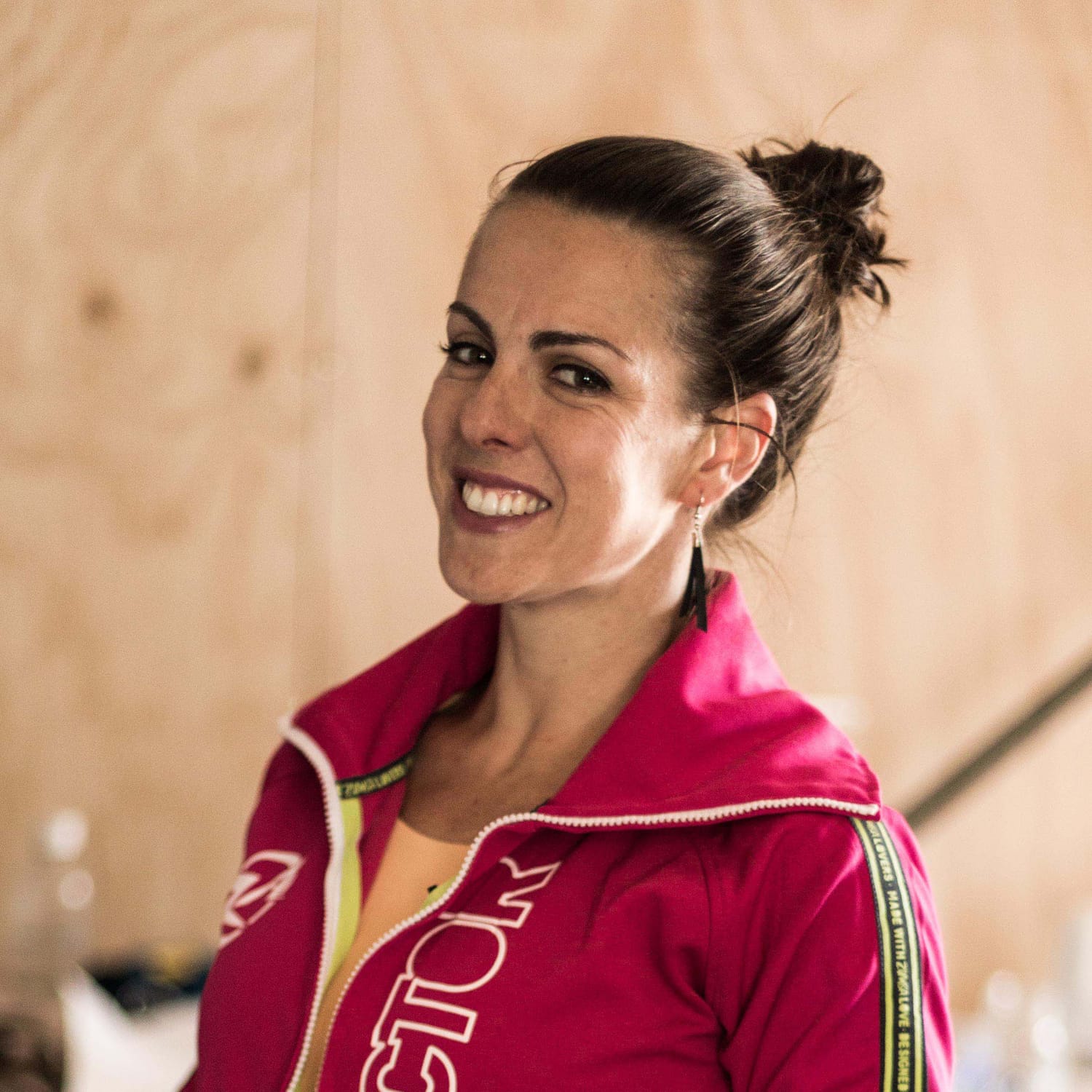 Jill smiling, ready to train