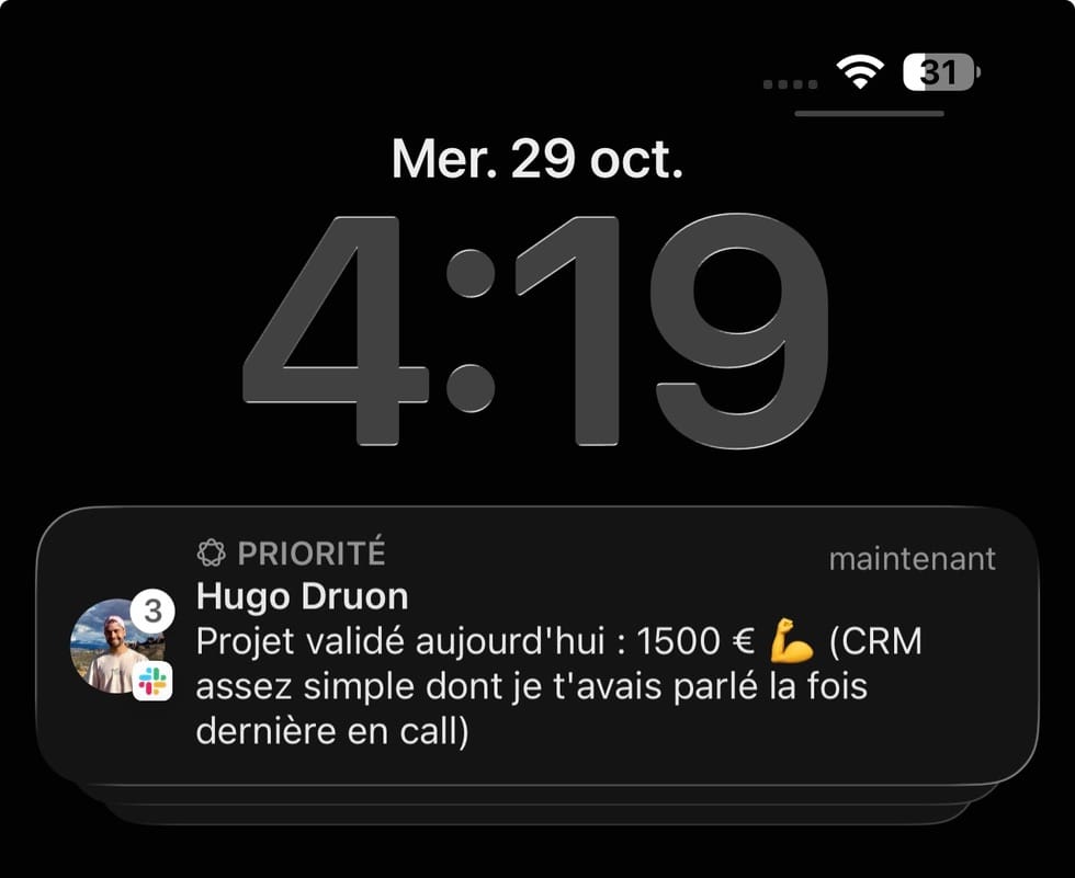 Capture de messages — témoignage de Hugo Druon