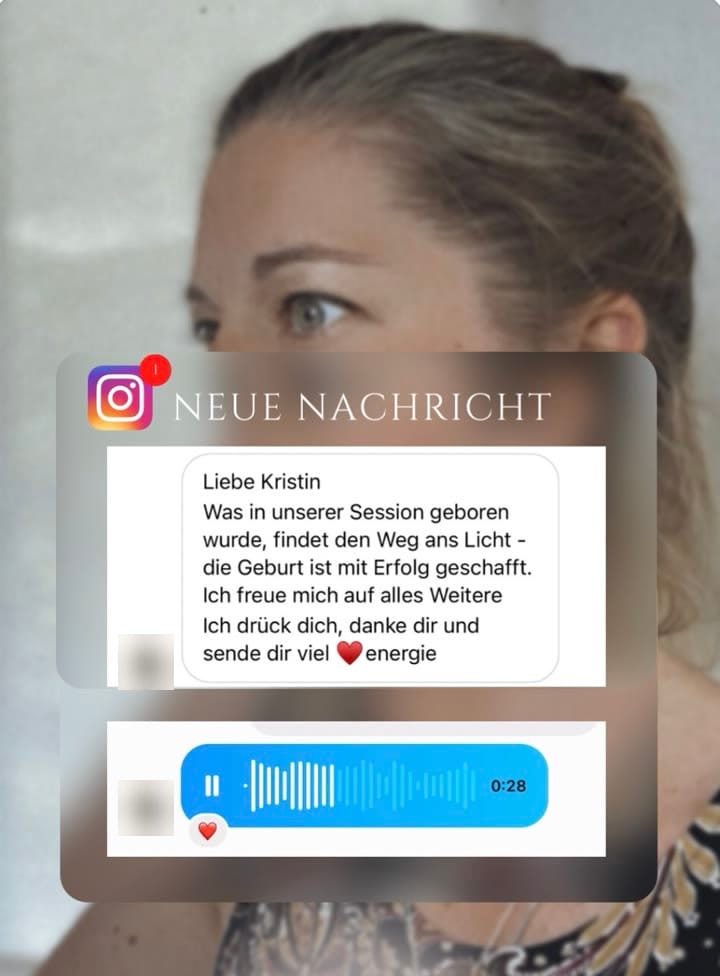 Nachricht einer Teilnehmerin: Was in unserer Session geboren wurde, findet den Weg ans Licht