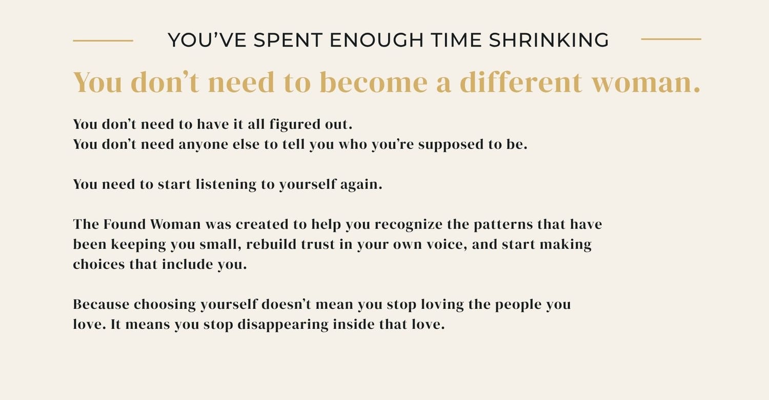 You have spent enough time shrinking