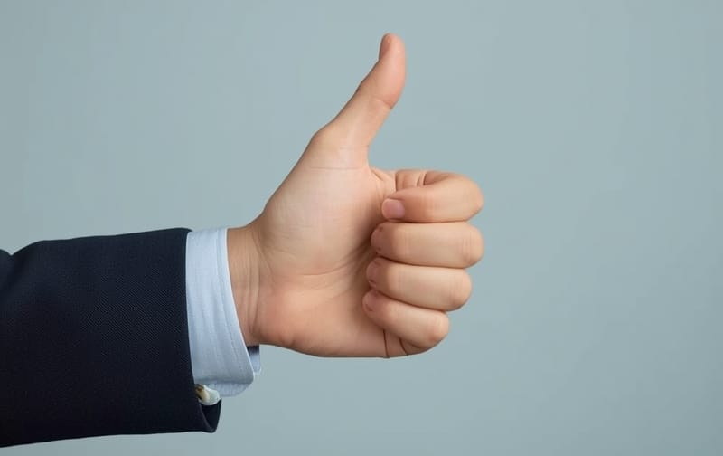 confident hand icon