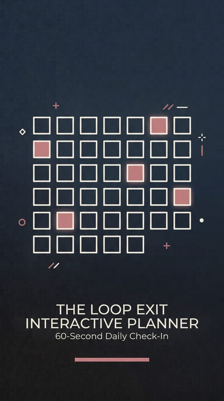 The Loop Exit Interactive Planner digital planner mockup