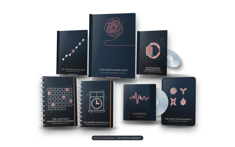 7-Day Overthinking Reset ebook and five-bonus bundle