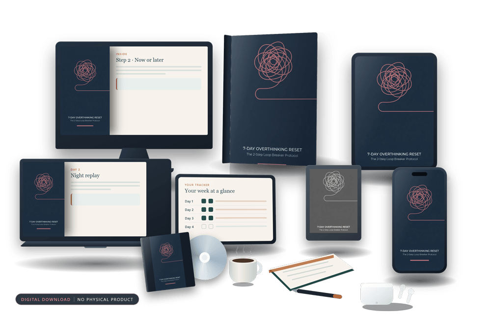 7-Day Overthinking Reset complete digital bundle