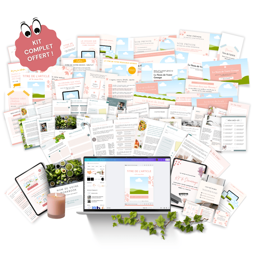 Aperçu du Kit de 52 Templates Canva prêts à l'emploi