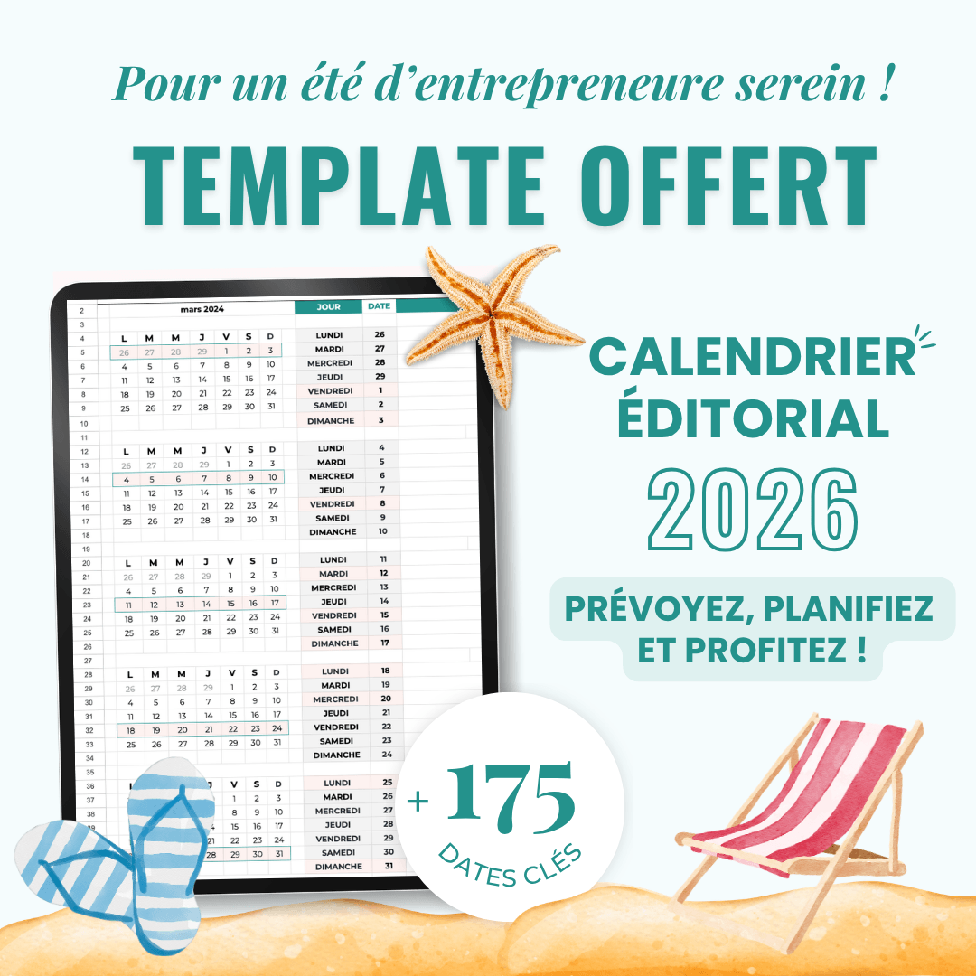 Aperçu du Calendrier Éditorial 2026 d'Elles Sont Meraki