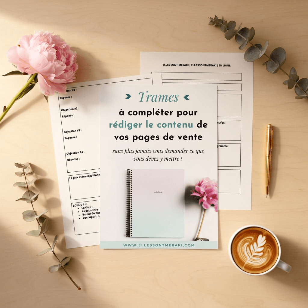 Trames à compléter pour rédiger vos pages de vente