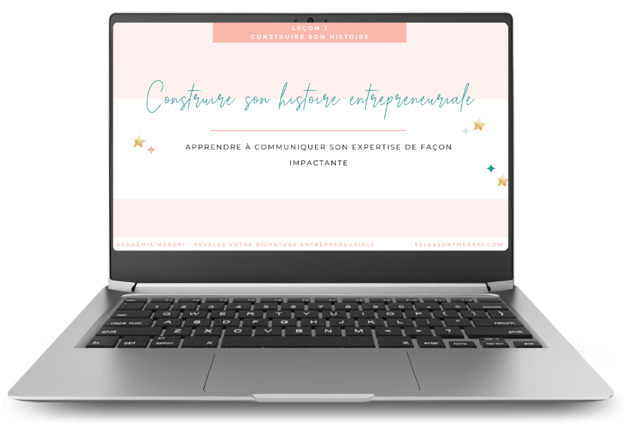 Couverture de la leçon 3 Construire votre histoire entrepreneuriale