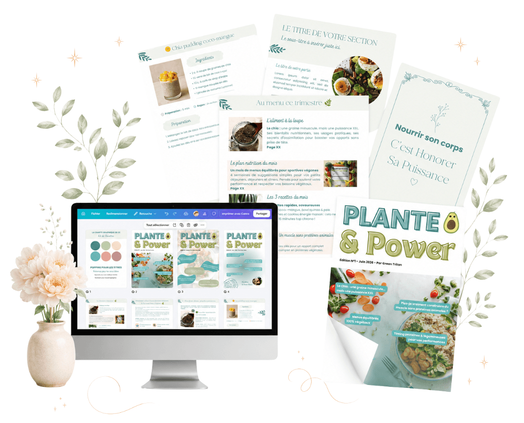 Mock-up du template de Magazine Digital