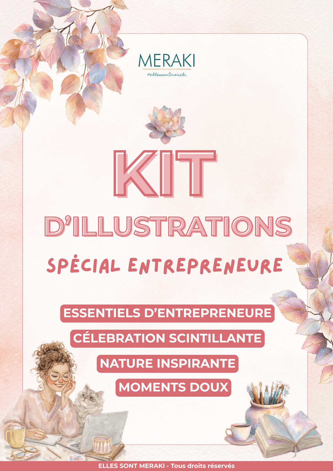 Couverture du guide d'utilisation du kit d'illustrations