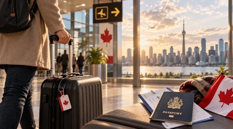 Illustration d’un projet d’immigration au Canada