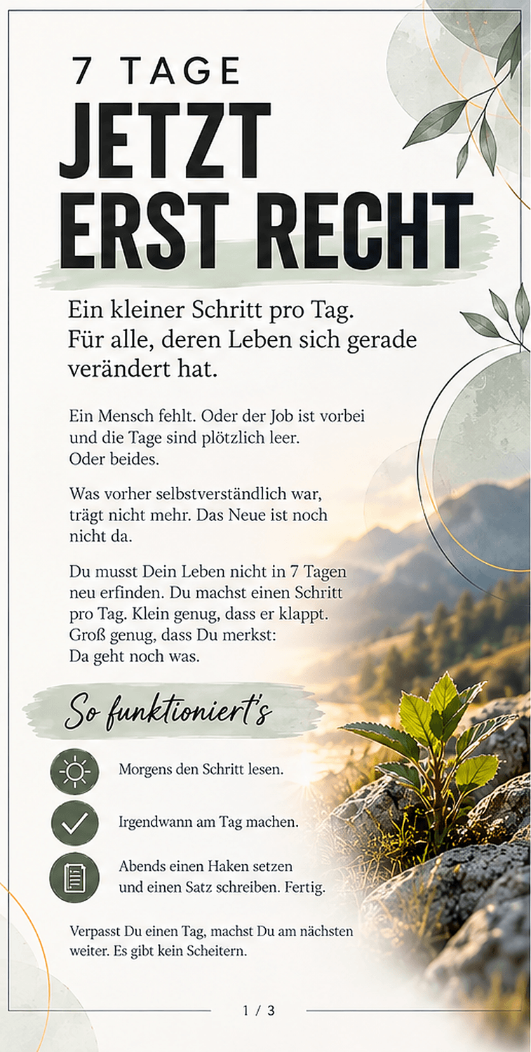 Vorschau Heft 7 Tage Jetzt erst recht