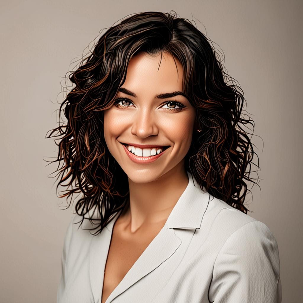 smiling woman portrait