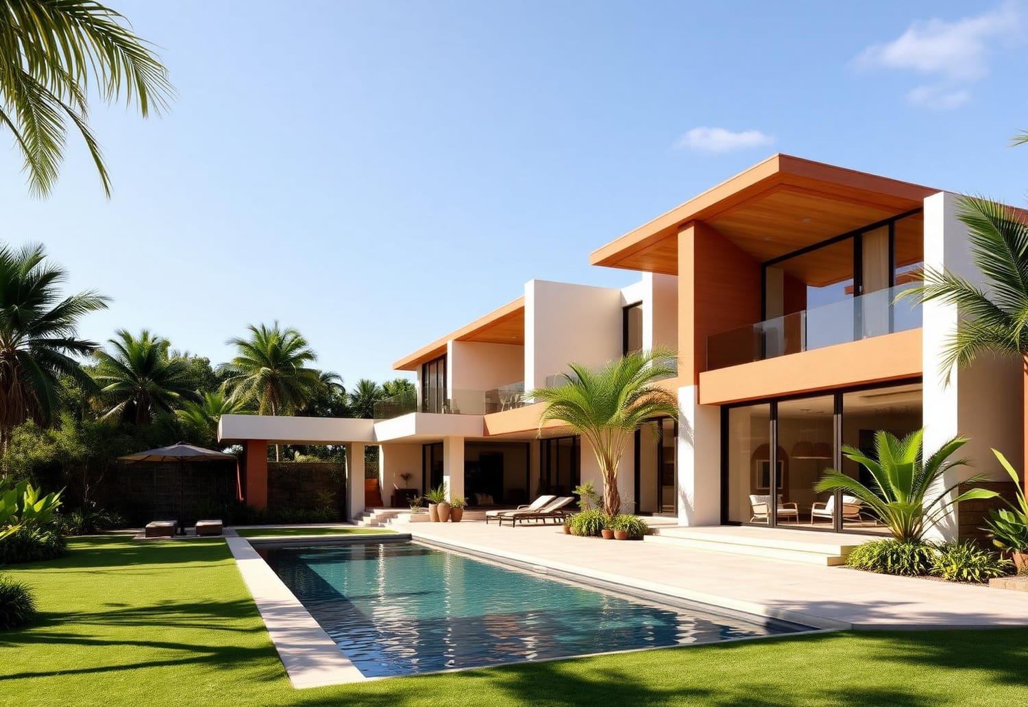 Architectural rendering of a luxury Goan villa