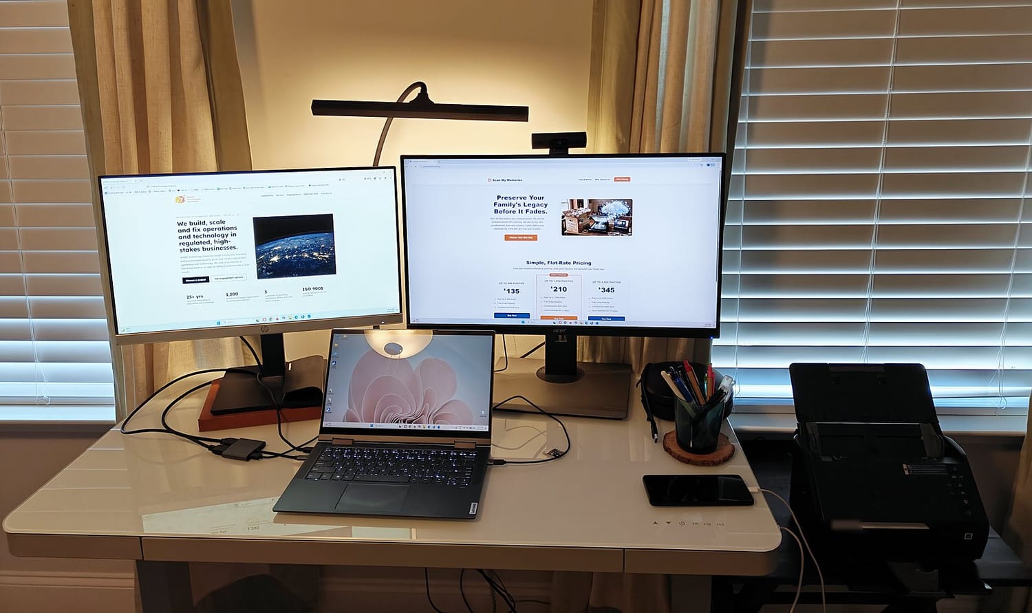The Scan My Memories workspace where every order is scanned in-house