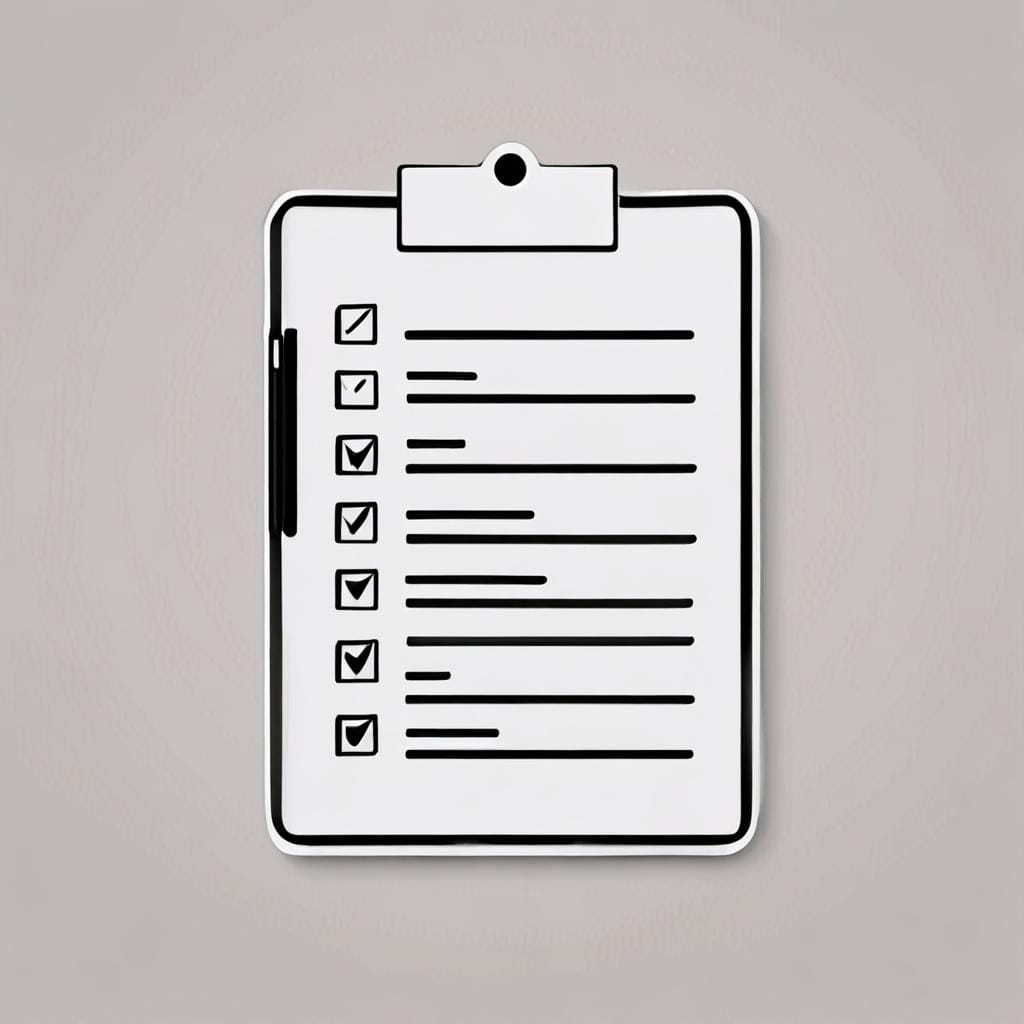 clipboard checklist