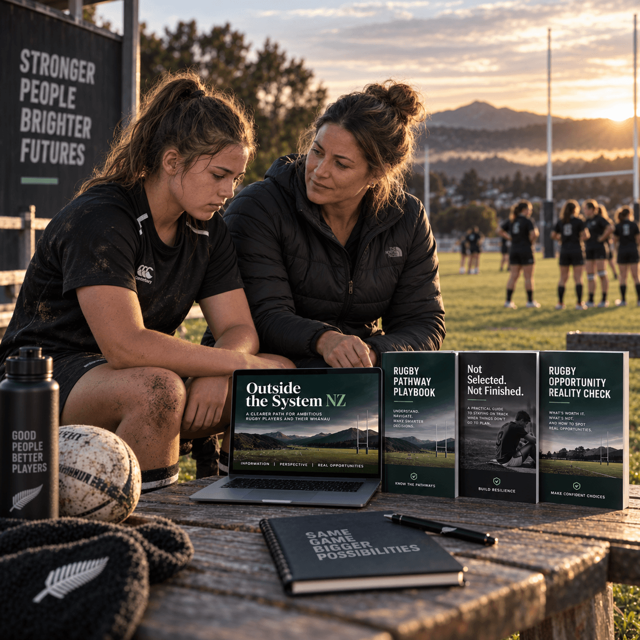 rugby player sideline