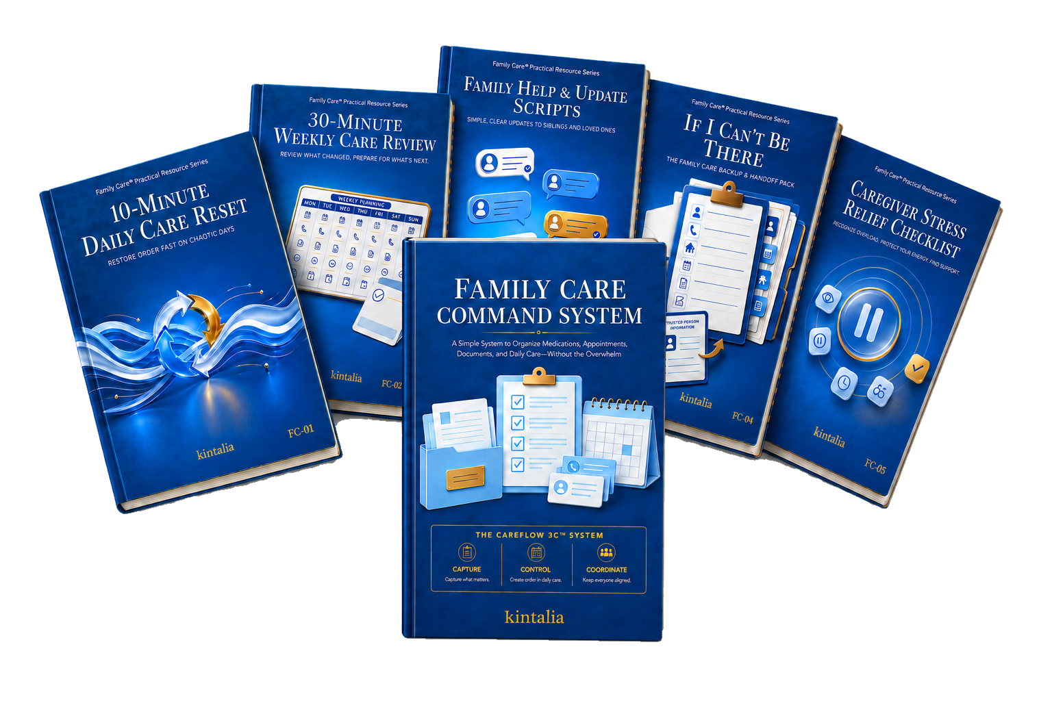 Family Care Command System with five practical caregiver resources