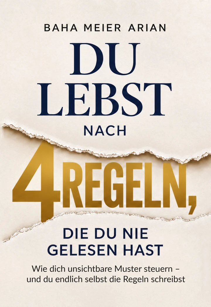 Buchcover »Du lebst nach 4 Regeln, die du nie gelesen hast« von Baha Meier Arian