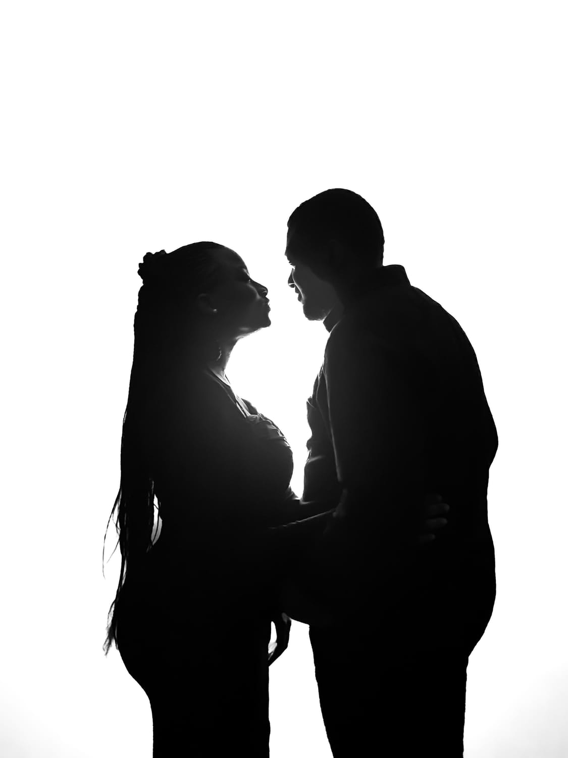 Couple reflecting together