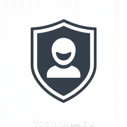 AI assistant icon, shield icon