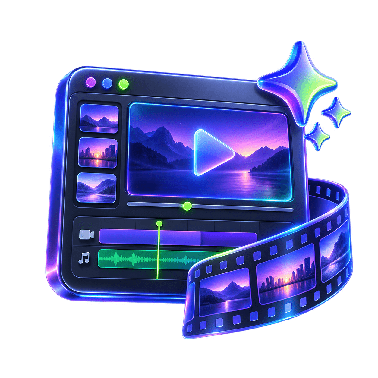 Fliki AI video creation illustration