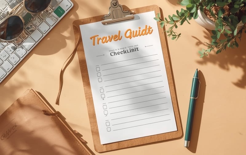 Checklist para preparar uma viagem longa