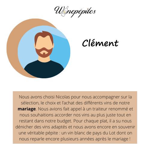 témoignage sommellerie d'évènement mariage 