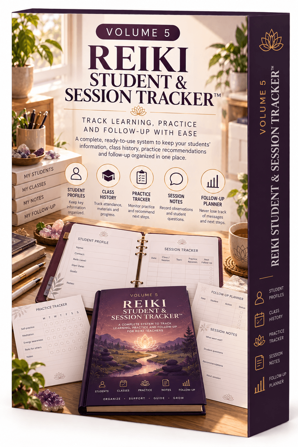 Reiki Student & Session Tracker™ — Volume 5