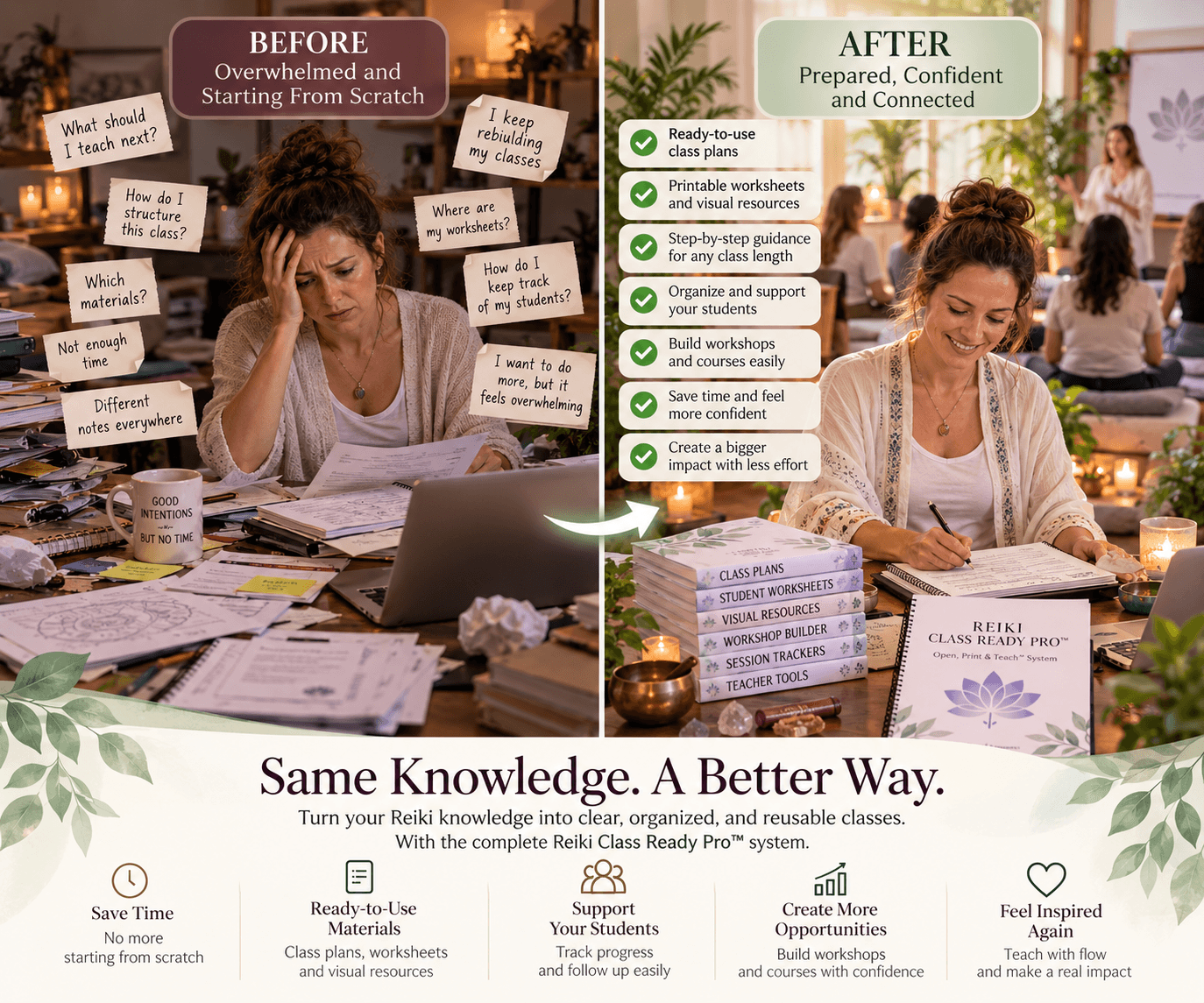 Open, Print & Teach™ — Reiki teaching solutions