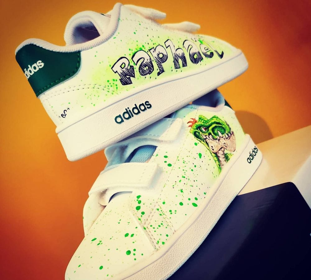 Sneakers customisées DLA Custom