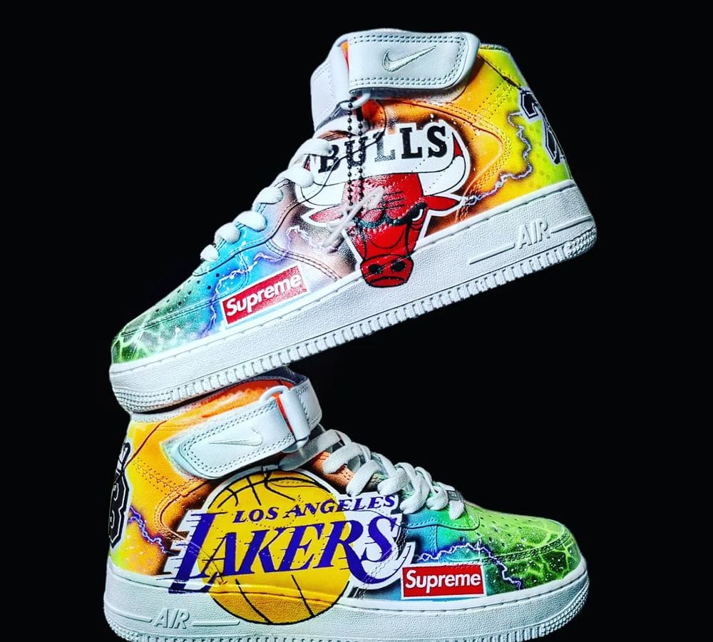 Sneakers customisées DLA Custom