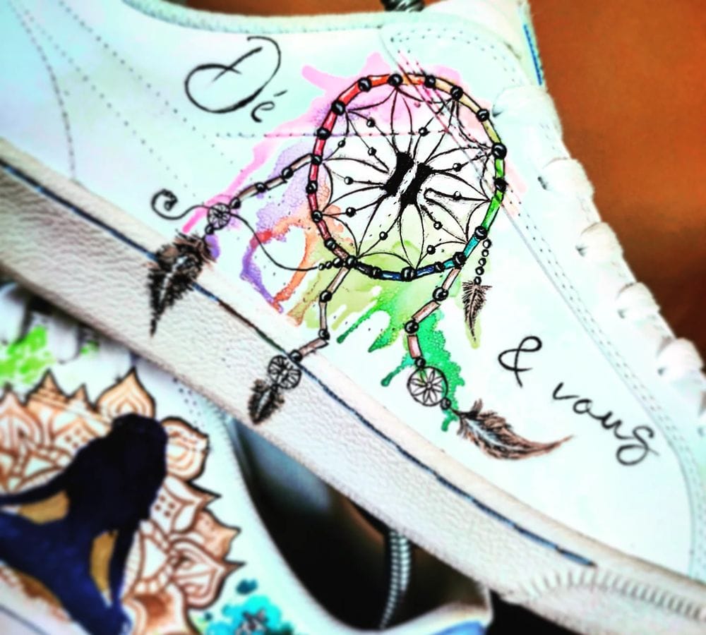 Sneakers customisées DLA Custom