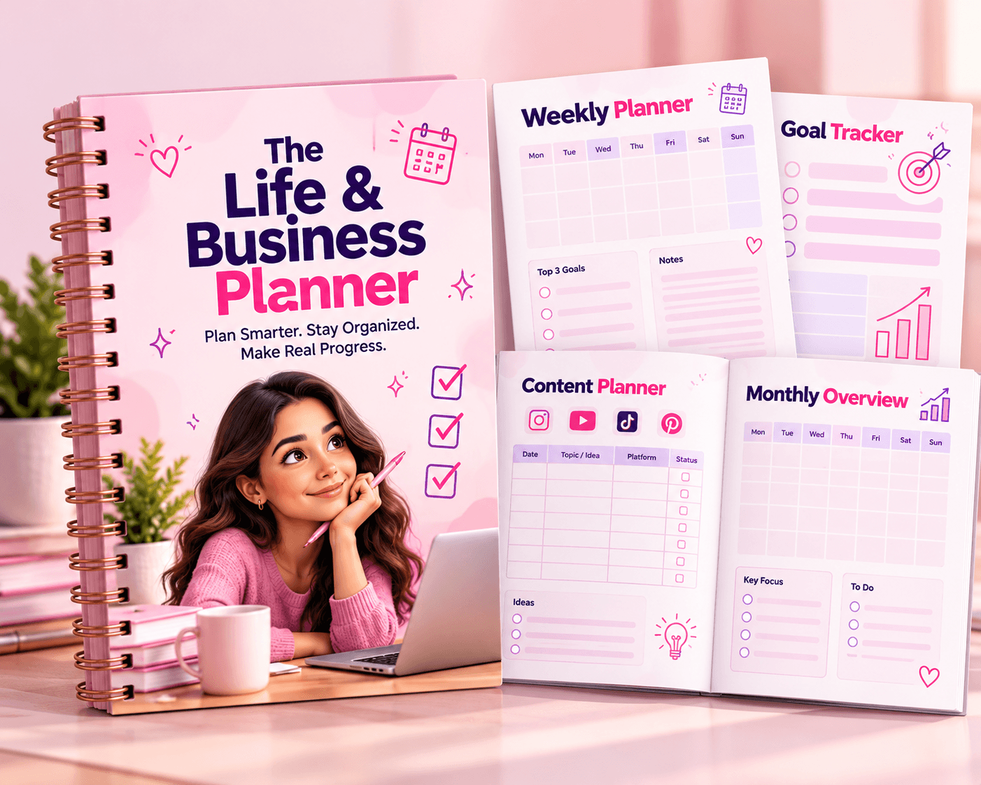 An example planner template listing on a digital marketplace