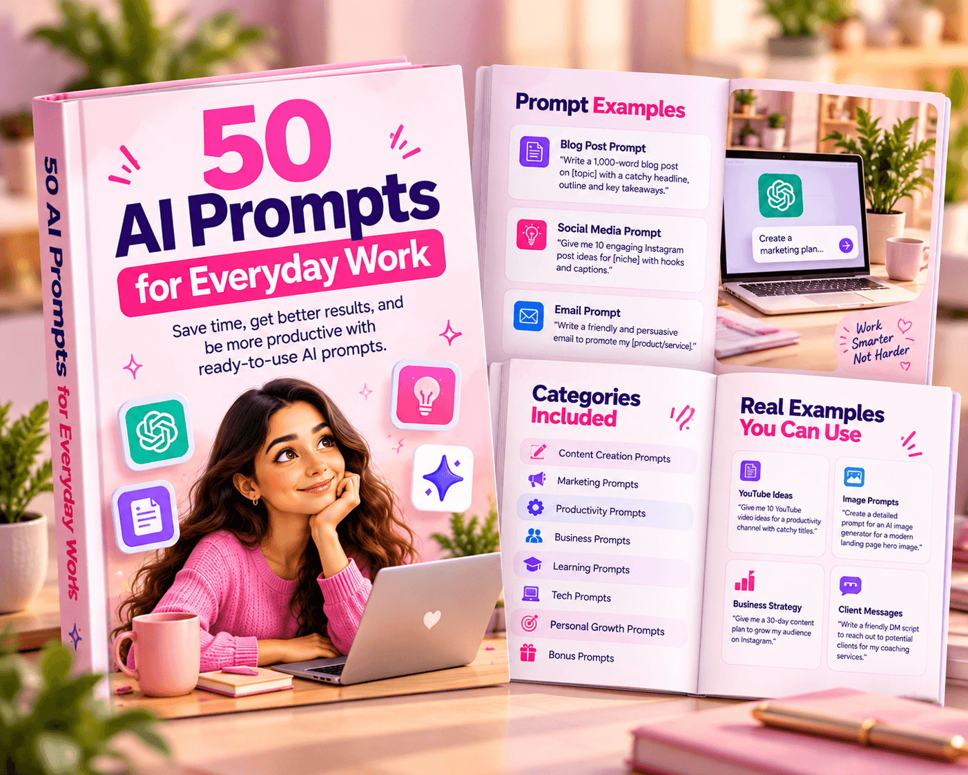 An example AI prompt pack listing on a digital marketplace
