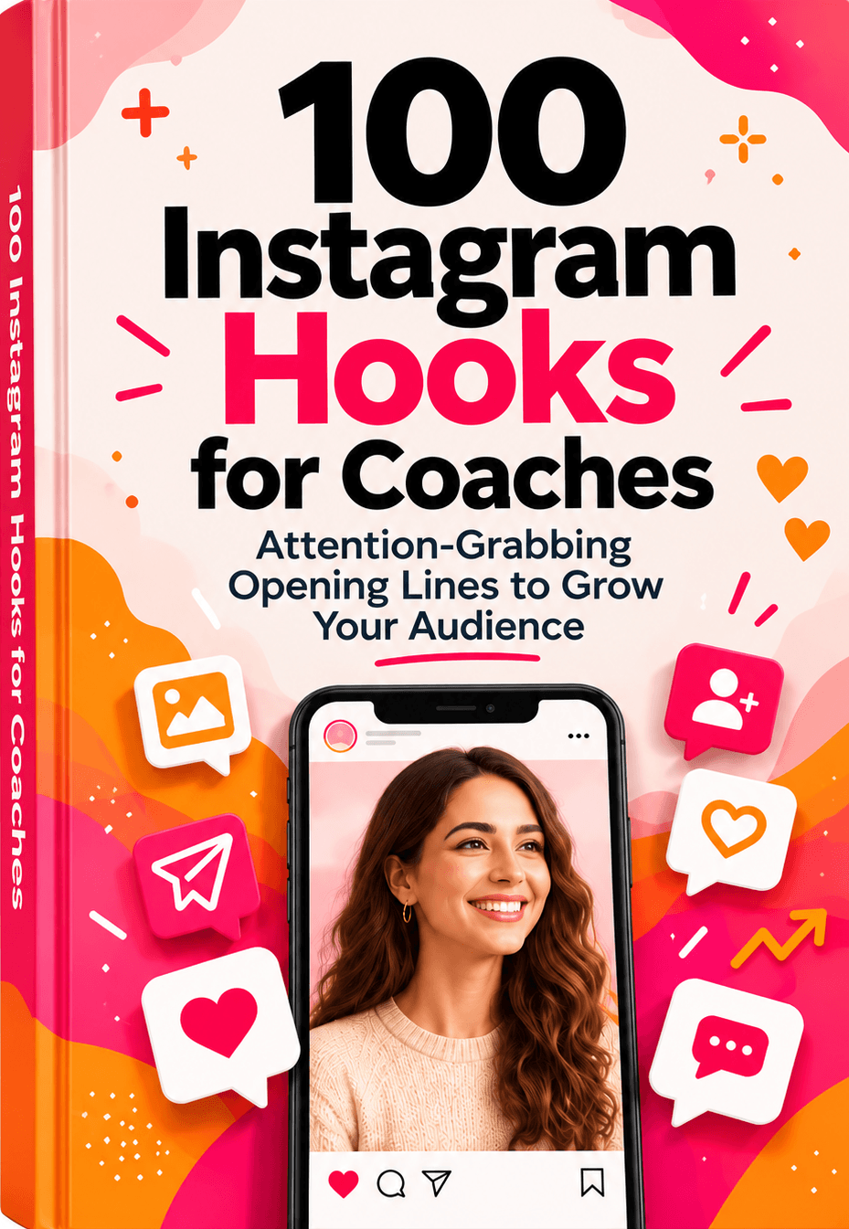 Cover of 100 Instagram Hooks for Coaches