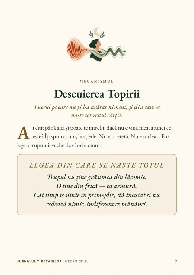 Pagina 9 din jurnal: legea din care se naște totul
