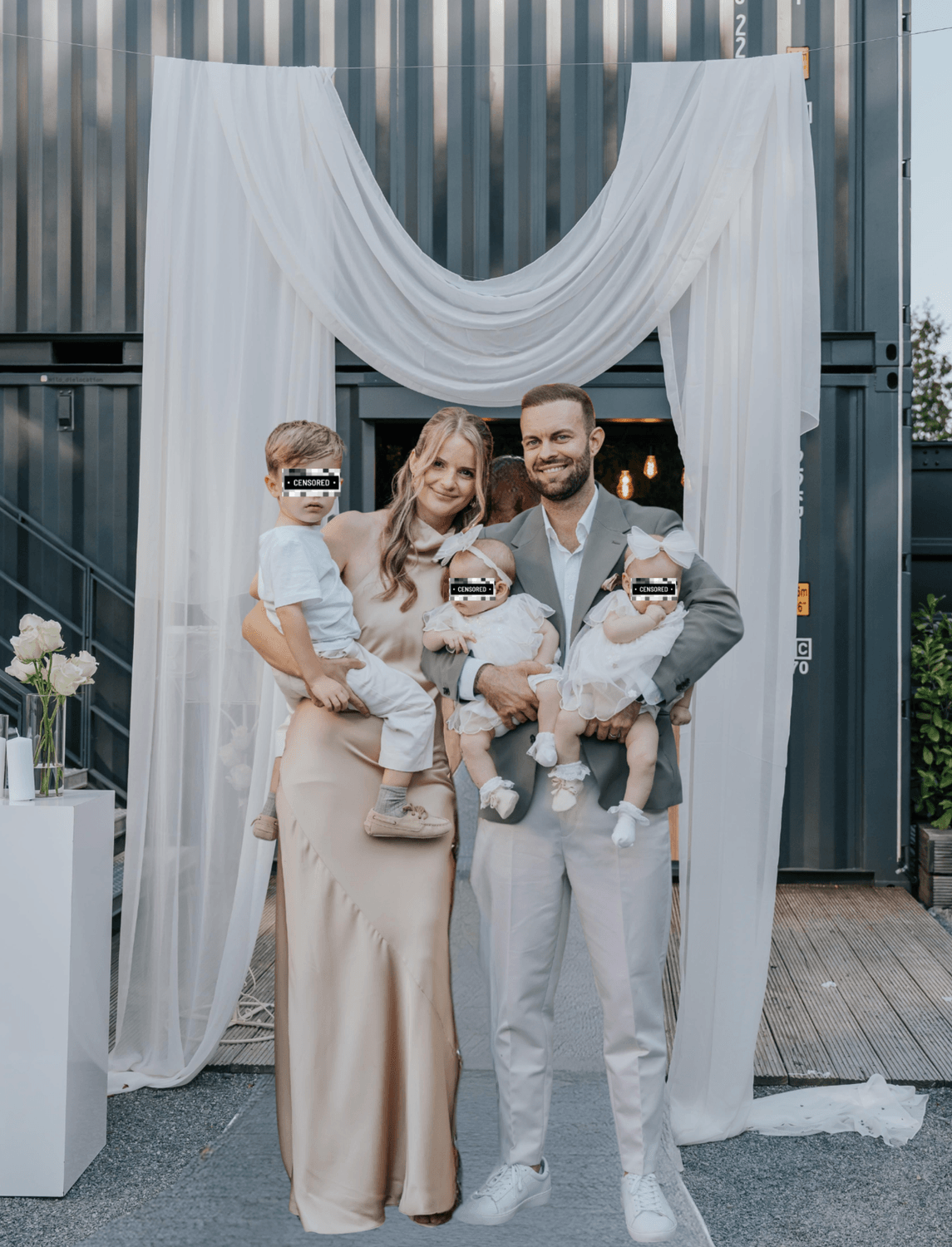 Luan Sipeer mit seiner Familie