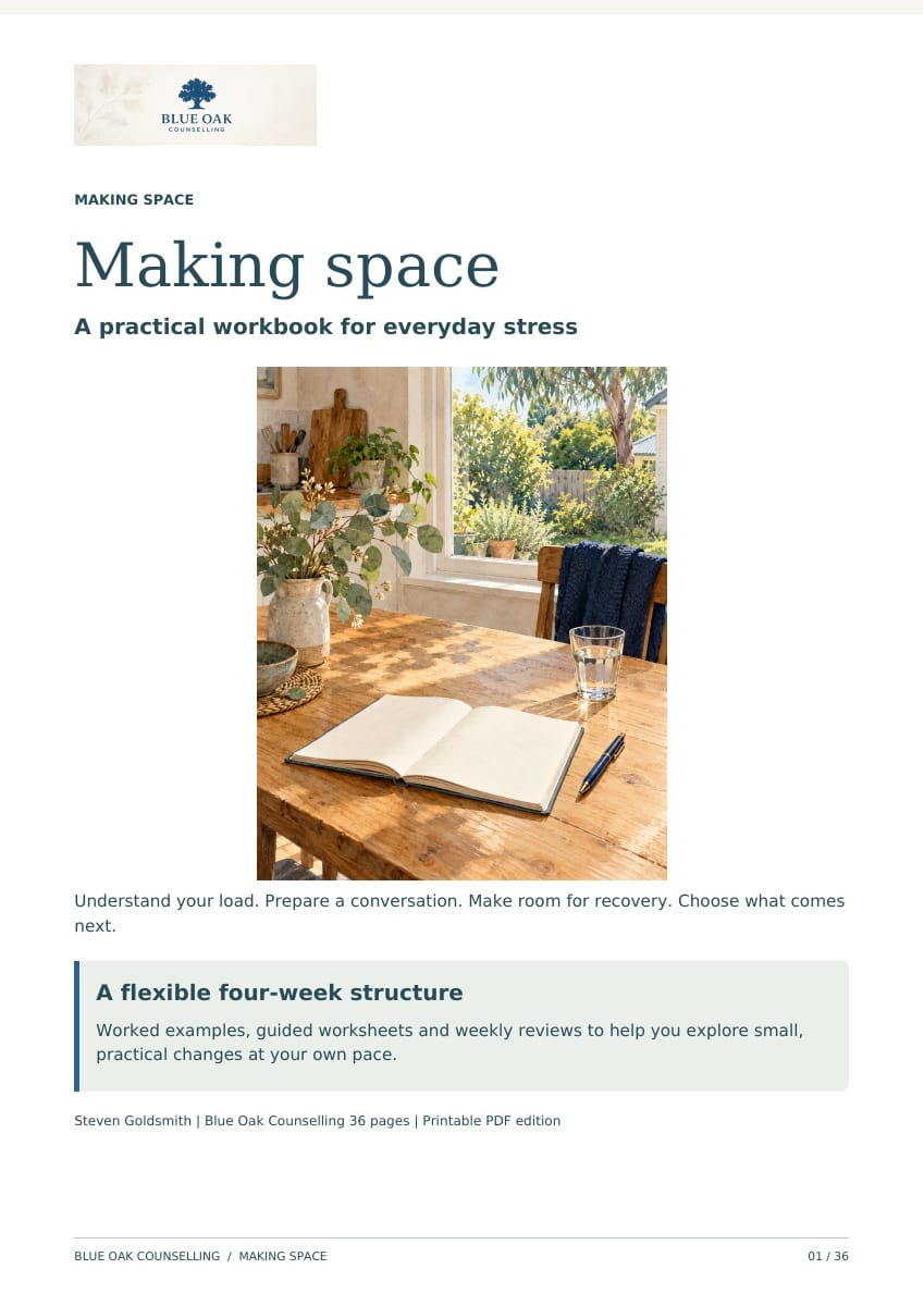 Making space workbook