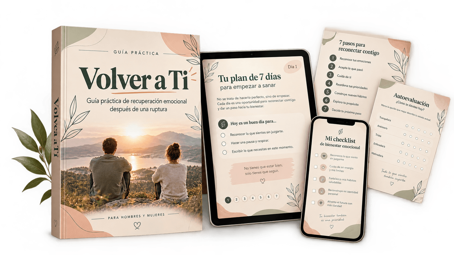 Mockup de la guía Volver a Ti