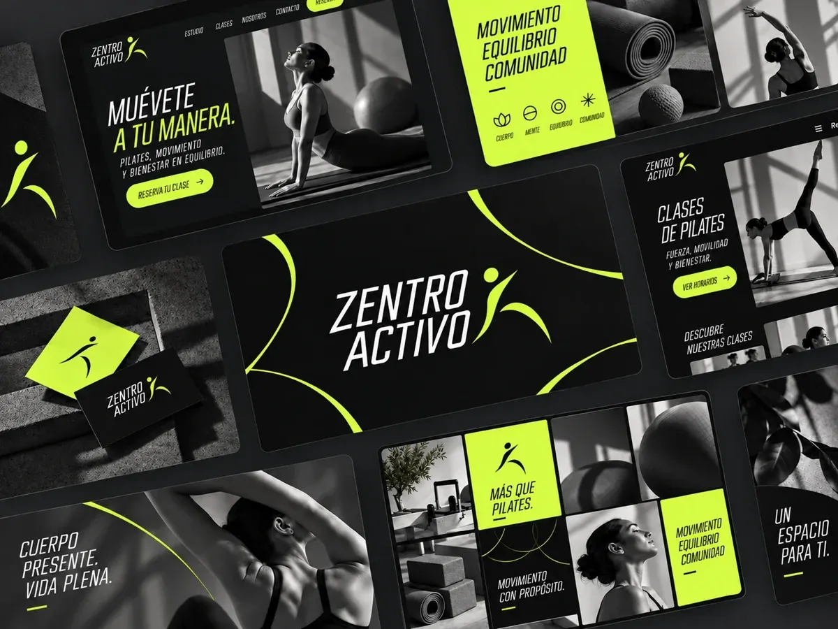 Zentro Activo — Bienestar · Marca y experiencia digital