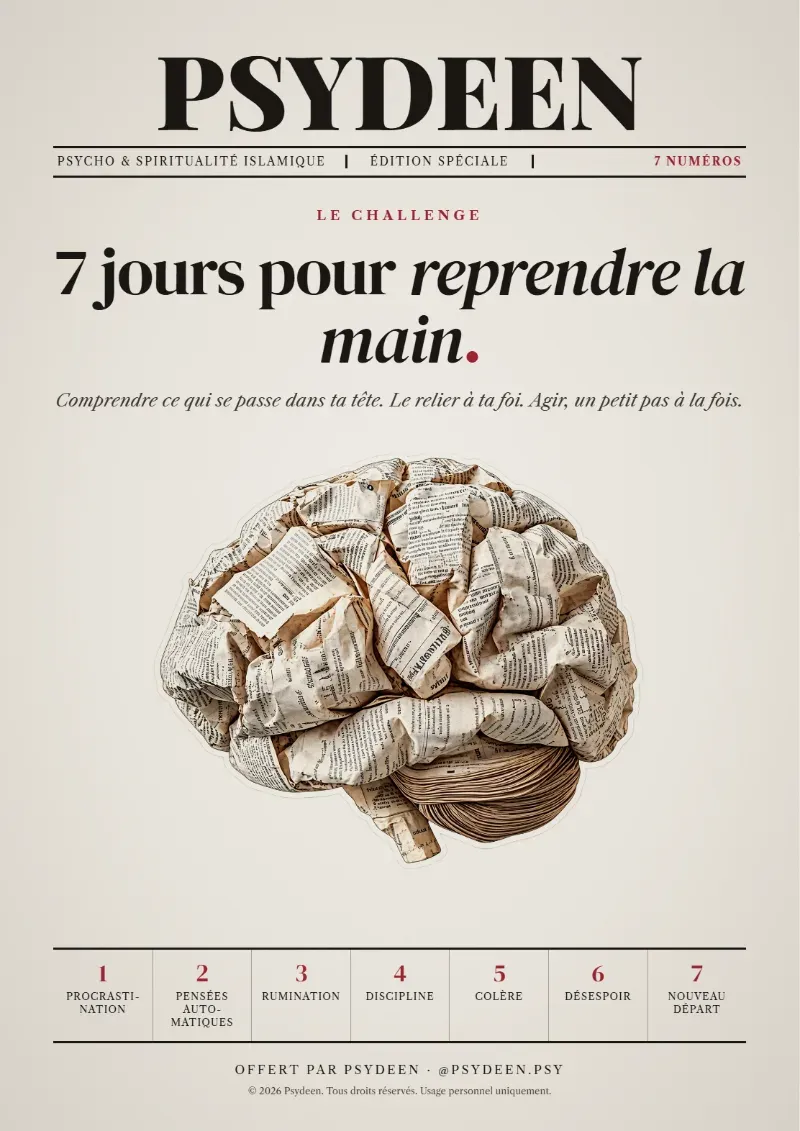 Couverture du challenge Psydeen : 7 jours pour reprendre la main