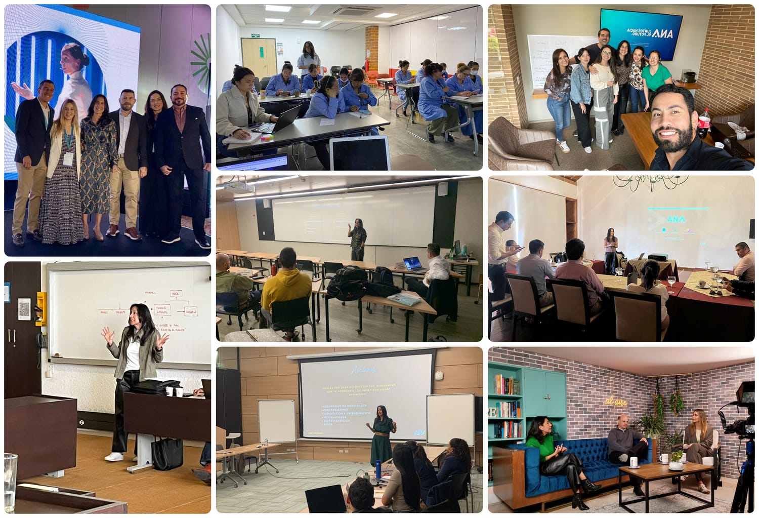 Experiencia de Ana Caro en encuentros y espacios de aprendizaje con equipos