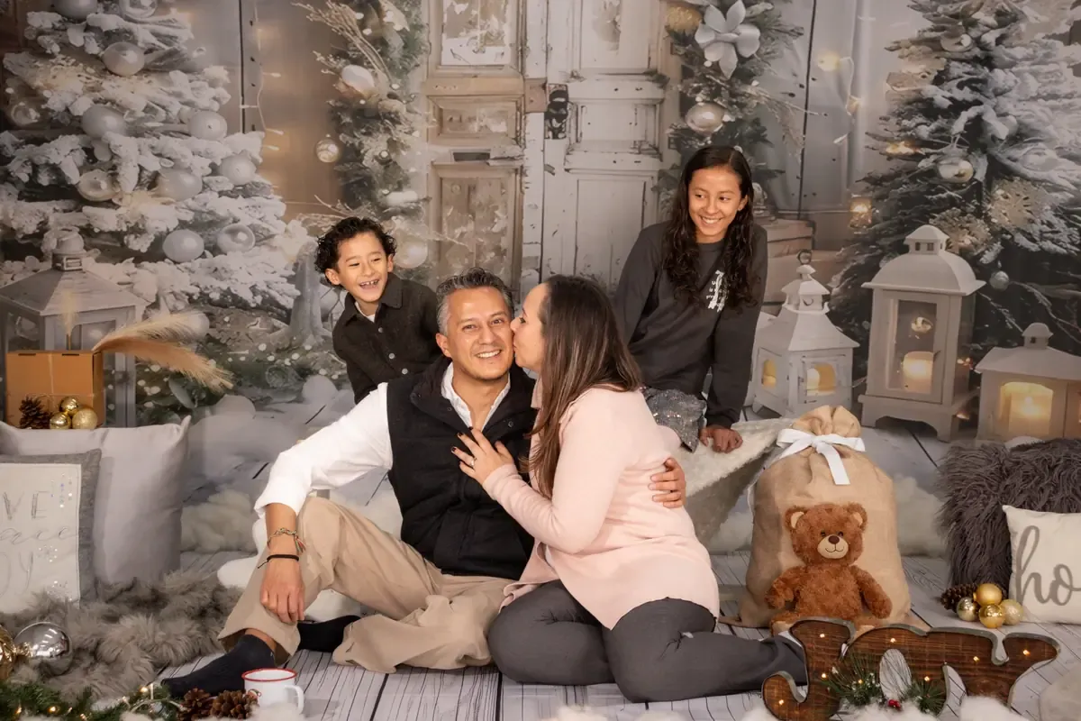 Familia real fotografiada por COLORAMA en Navidad