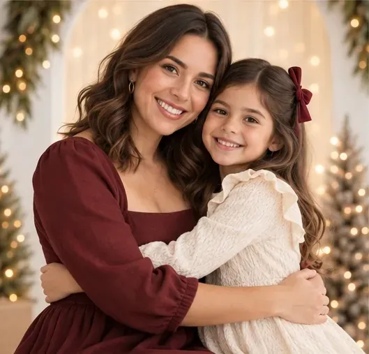 Abrazo de madre e hija