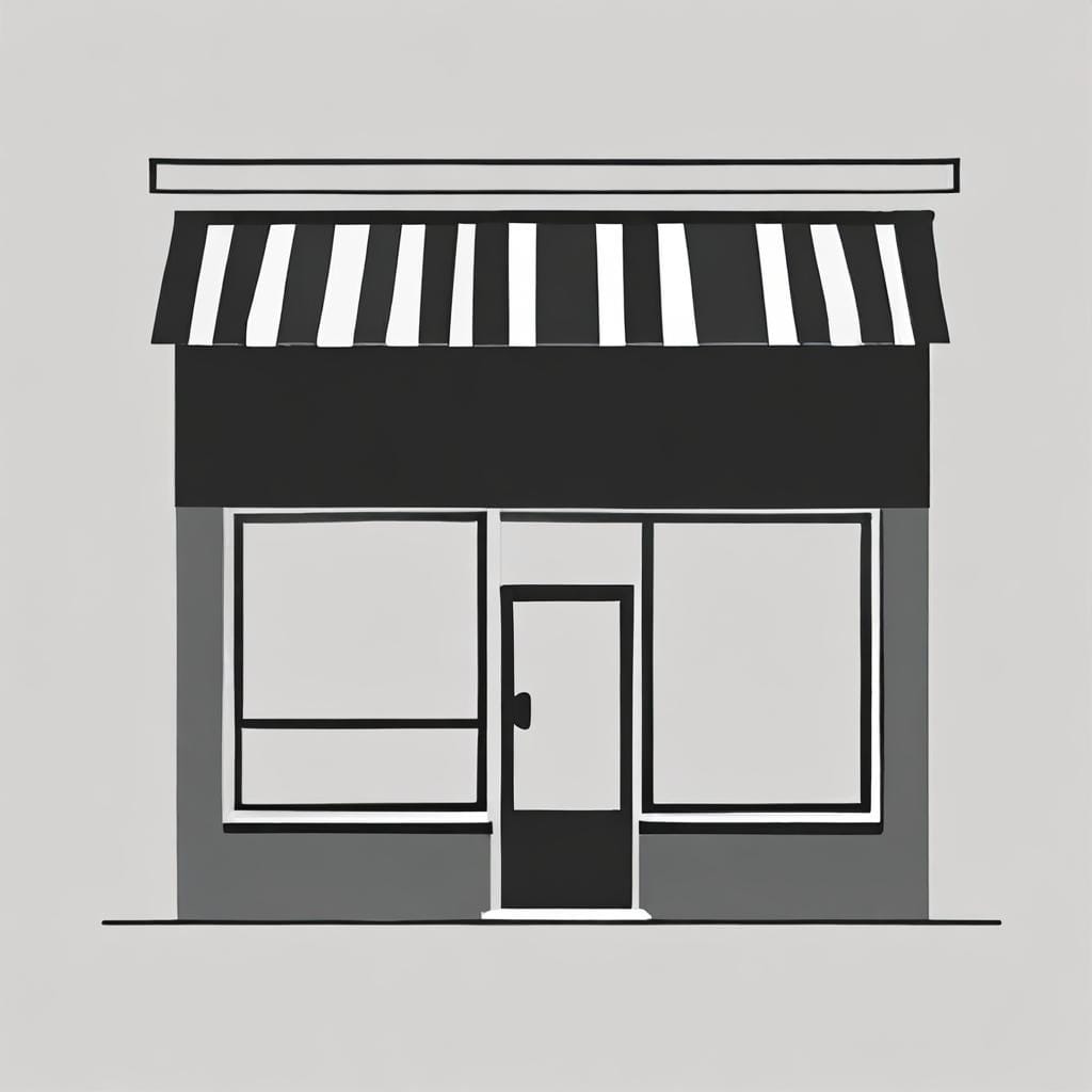 minimal storefront icon
