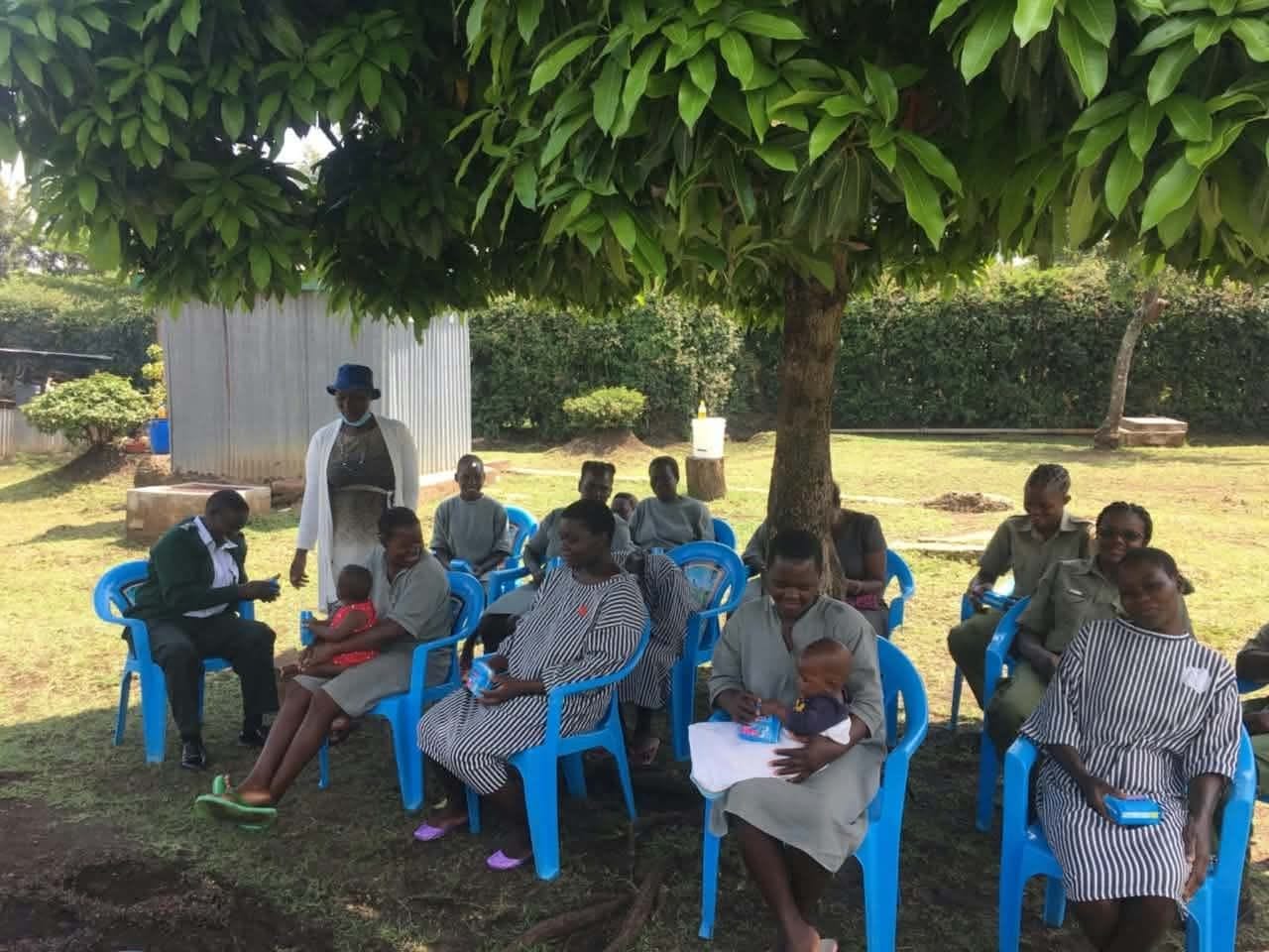 Prison ministry visit with mothers and their babies