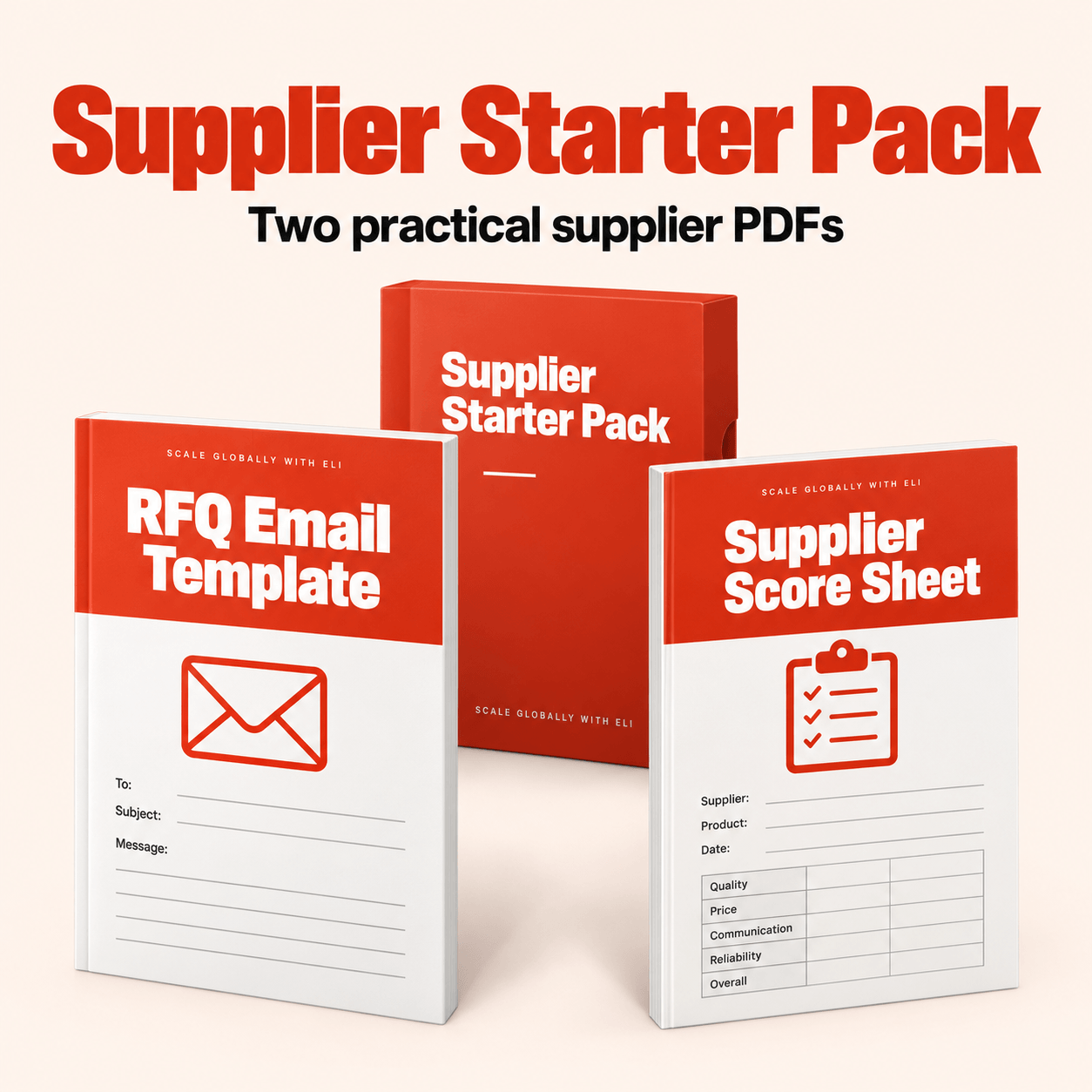 Supplier Starter Pack digital resource package
